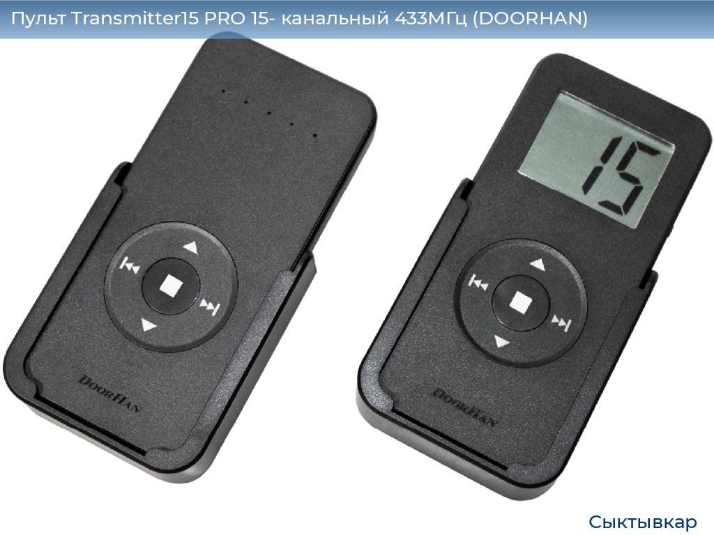 Пульт Transmitter15 PRO 15- канальный 433МГц (DOORHAN), syktyvkar.doorhan.ru